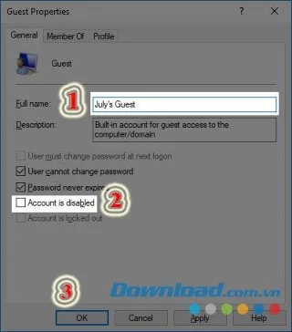 Ways to activate Guest mode on Windows 10