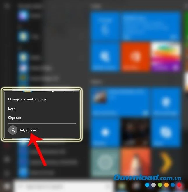 Ways to activate Guest mode on Windows 10