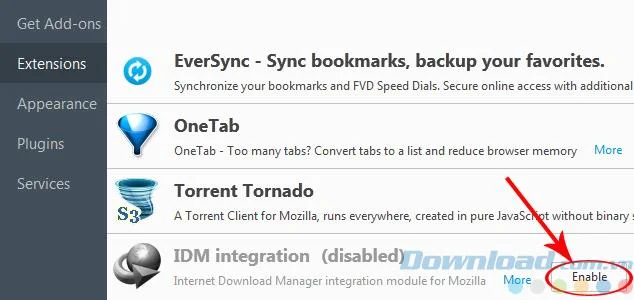 نحوه روشن و خاموش کردن IDM در Chrome ، Firefox ، Internet Explorer