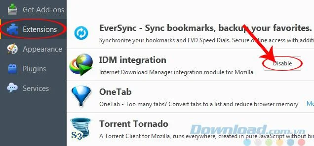 نحوه روشن و خاموش کردن IDM در Chrome ، Firefox ، Internet Explorer
