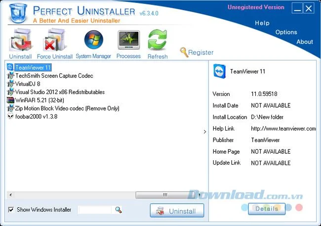 Arahan mengenai cara membuang TeamViewer sepenuhnya dari komputer
