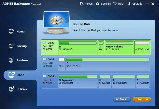 How to clone a hard drive to an SSD with AOMEI Backupper
