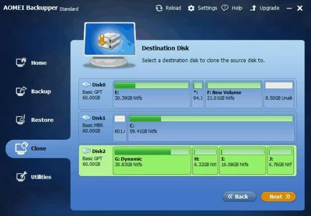 How to clone a hard drive to an SSD with AOMEI Backupper