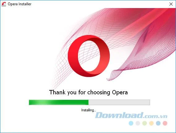 Instructions for installing Opera browser on PC