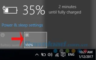 How to adjust the screen brightness on Windows 10