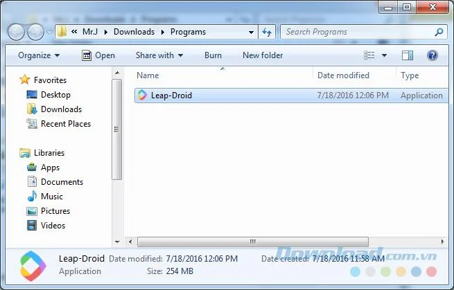 نحوه نصب و استفاده از شبیه ساز LeapDroid