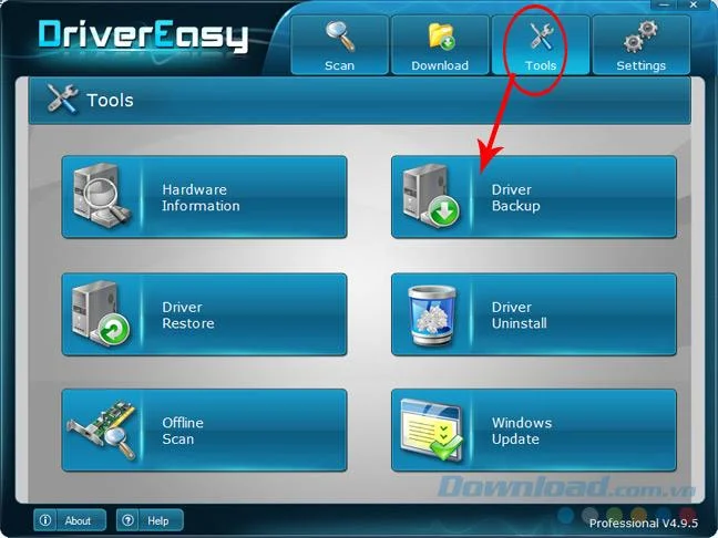 نحوه تهیه نسخه پشتیبان و بازیابی درایورها با DriverEasy