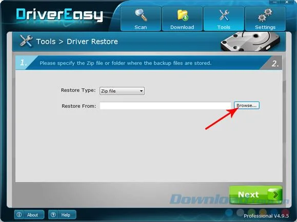 نحوه تهیه نسخه پشتیبان و بازیابی درایورها با DriverEasy