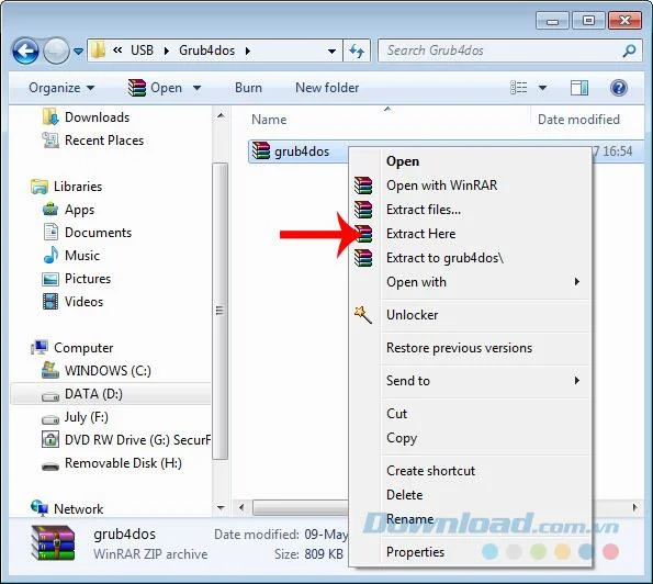 USB Boot را با Grub4Dos بسازید تا ویندوز را روی رایانه خود نصب کنید