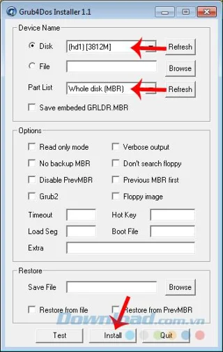 USB Boot را با Grub4Dos بسازید تا ویندوز را روی رایانه خود نصب کنید