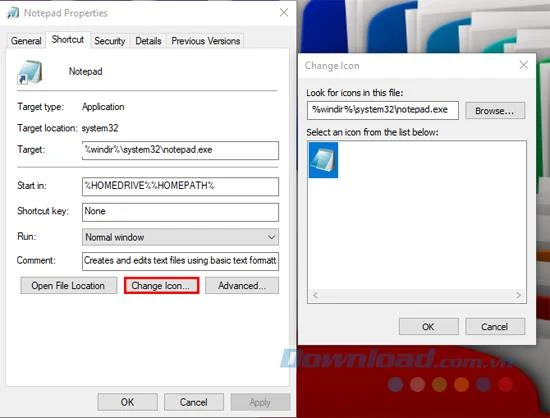Change the application icon on the Windows 10 taskbar Change the application icon on the Windows 10 taskbar