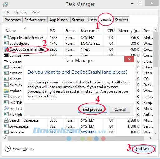 How to fix errors when uninstalling Coc Coc