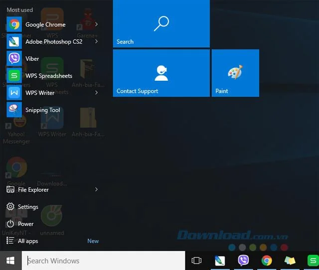 How to customize the transparent Start Menu on Windows 10