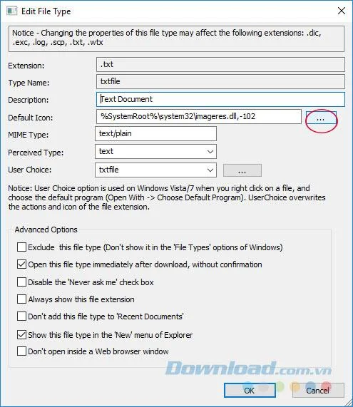How to change the file icon on a computer
