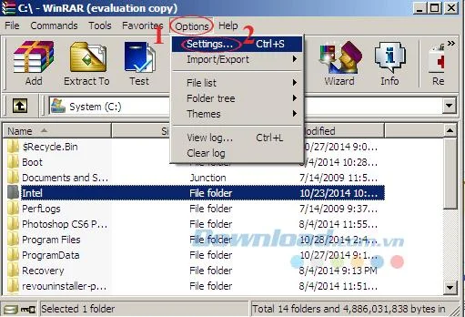 حذف خودکار فایلهای موقتی با استفاده از WinRAR را روشن کنید