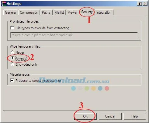 حذف خودکار فایلهای موقتی با استفاده از WinRAR را روشن کنید