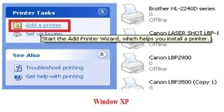 How to install Canon LBP 1210 printer on the computer