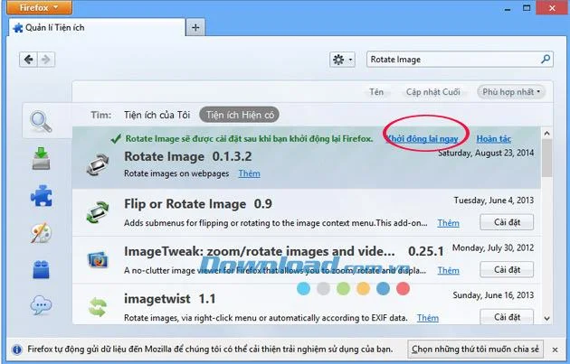 دستورالعمل نصب برنامه های افزودنی در Firefox
