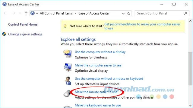 نحوه فعال کردن ویژگی Mouse Keys در ویندوز 10