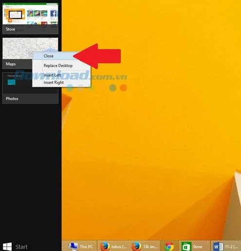 How to turn off the application running in the background of Windows 8 / 8.1