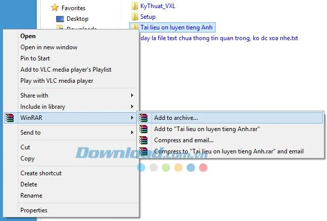How to create a self-extracting file (* .exe) and set a password for the archive with WinRAR
