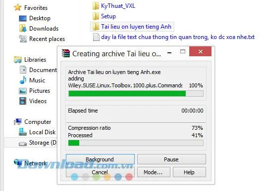 How to create a self-extracting file (* .exe) and set a password for the archive with WinRAR