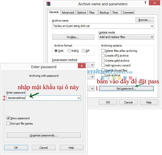 How to create a self-extracting file (* .exe) and set a password for the archive with WinRAR