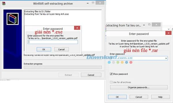 How to create a self-extracting file (* .exe) and set a password for the archive with WinRAR