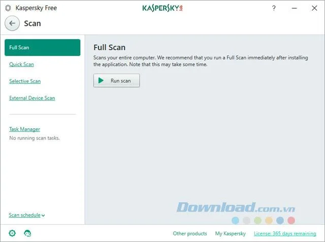 Instructies voor het installeren en ervaren van Kaspersky Free