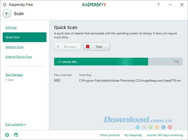 Instructies voor het installeren en ervaren van Kaspersky Free