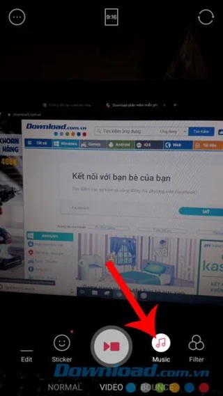Telefonda B612 ile müzik videoları kaydetme talimatları