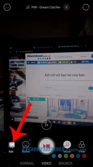 Telefonda B612 ile müzik videoları kaydetme talimatları