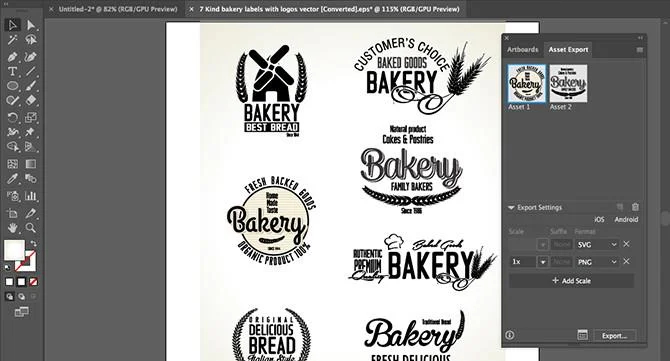 Adobe Illustrator dosyalarını AI dışındaki formatlarda kaydetme
