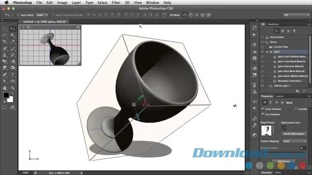 نحوه ایجاد تصاویر و افعال 3D استاتیک از تصاویر 2D در فتوشاپ