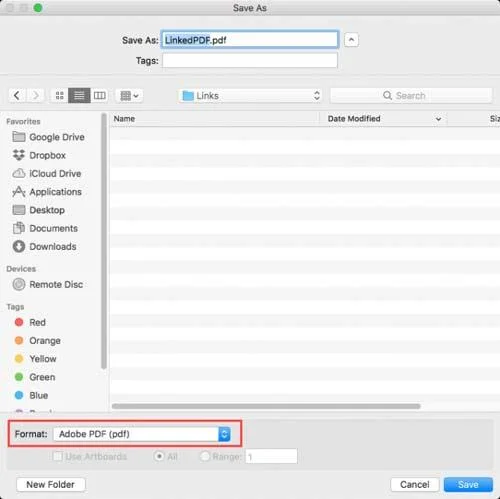 Instructies voor het invoegen van links in Adobe Illustrator en Photoshop