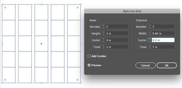 Adobe Illustratorda tablo oluşturma talimatları