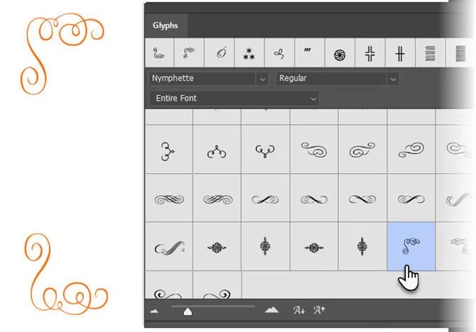 Glyph prachtig gebruiken in Adobe Photoshop CC