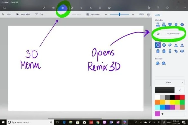 Instructies voor het maken van modellen en het gebruik van Mixed Reality in Microsoft Paint 3D Instructies voor het maken van modellen en het gebruik van Mixed Reality in Microsoft Paint 3D