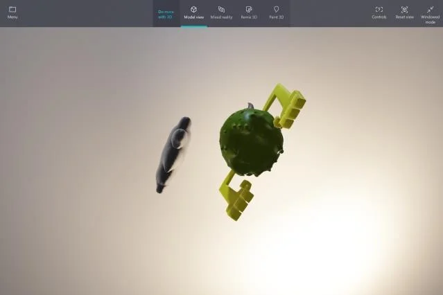 Instructies voor het maken van modellen en het gebruik van Mixed Reality in Microsoft Paint 3D