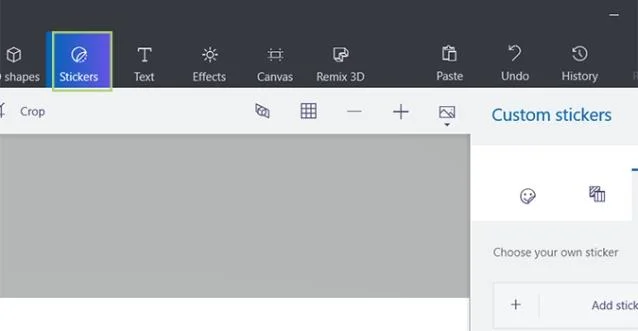 Instructions for using images as textures in Paint 3D