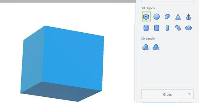 Instructions for using images as textures in Paint 3D