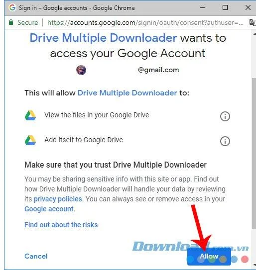 How to download files on Google Drive without compression