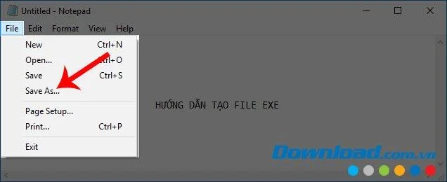 نحوه ایجاد پرونده * .exe با Notepad