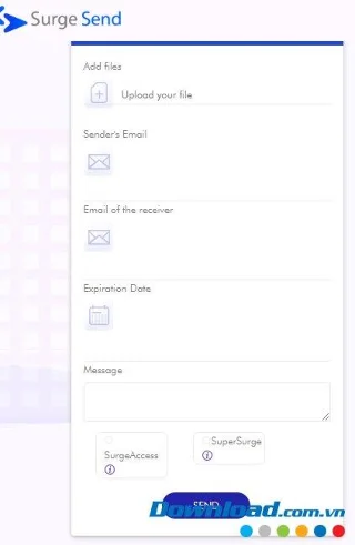نحوه استفاده از Surge Send برای به اشتراک گذاری پرونده ها تا 100 گیگابایت