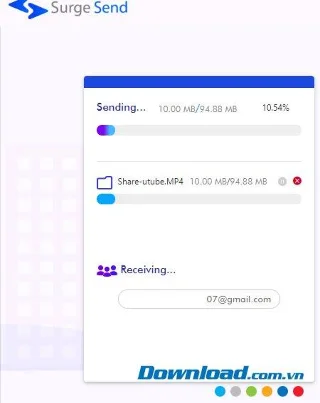 نحوه استفاده از Surge Send برای به اشتراک گذاری پرونده ها تا 100 گیگابایت