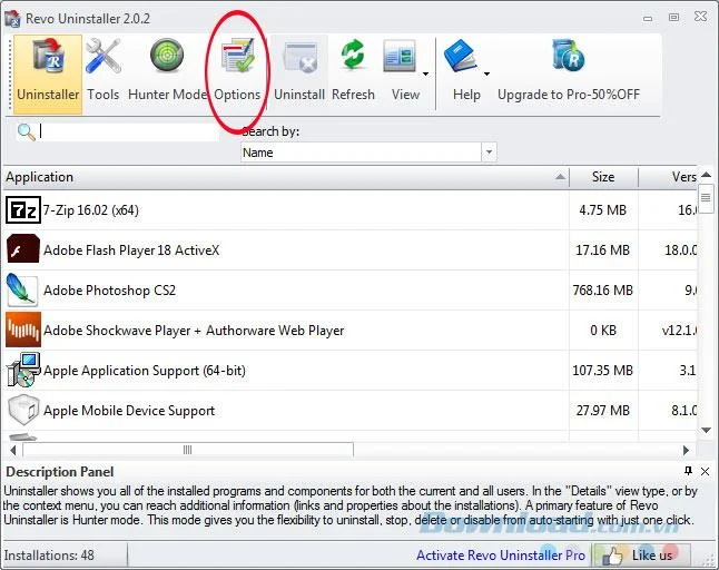 How to change the language for Revo Uninstaller