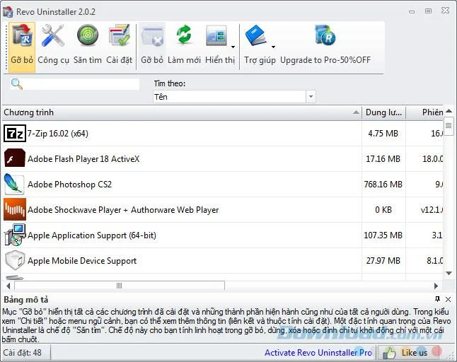 How to change the language for Revo Uninstaller