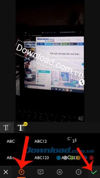 دستورالعمل برای درج متن در فیلم ها با استفاده از Vivavideo