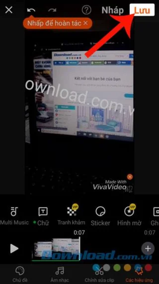 دستورالعمل برای درج متن در فیلم ها با استفاده از Vivavideo