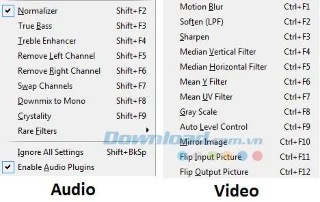 Kilka przydatnych skrótów klawiaturowych podczas korzystania z KMPlayer